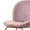 Paris Dining Chair 785 Set of 4 Pink Velvet Fabric by Meridian