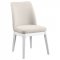 Acadia Dining Set 5Pc 105580 White by Coaster w/Beige Chairs