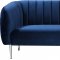 Willow Sofa 687 in Navy Velvet Fabric by Meridian w/Options