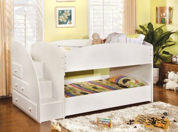 CM-BK921WH-T Merrit Bunk Bed in White [FAKB-CM-BK921WH-T Merrit]