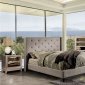 Anabelle 5Pc Bedroom Set CM7677GY in Warm Gray Fabric w/Options