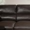 Truffle-Brown Top Grain Leather Modern Sofa & Loveseat Set