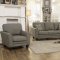 Adair Sofa & Loveseat Set 8413GY in Grey Fabric by Homelegance