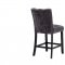 D06BS Bar Stool Set of 4 in Dark Gray Fabric by Global