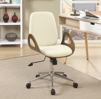 800737 Office Chair in Ecru Leatherette by Coaster