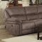 Hadden Recliner Sofa 9903DB-3 in Dark Brown by Homelegance