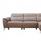 950 Power Reclining Sectional Sofa in Brown Leather by ESF