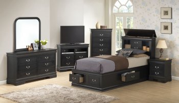 G3150B Jumbo Youth Bedroom by Glory Furniture in Black [GYKB-G3150B]