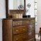 Terron Bedroom Set 1909RF in Medium Oak w/Options