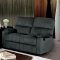 Bainville Recliner Sofa CM6613 in Gray Fabric w/Options