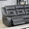 Marnie Motion Sofa CM6641GY in Gray Leatherette w/Options