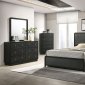 Cavelle Bedroom Set 5Pc 223661 in Black by Coaster