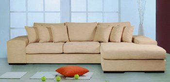 Wheat Fabric Upholstery Sectional Sofa [BHSS-Katz-Wheat]