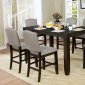 Teagan Counter Ht. Dining Room Set 5Pc CM3911PT Dark Walnut