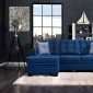 Ravel II Sectional Sofa SM8852 in Blue Fabric