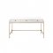 Ottey Desk 92695 White High Gloss & Gold by Acme w/Options