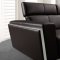 Tempo Sectional Sofa 0730 in Dark Brown Leather by VIG