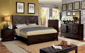 Bianca Bedroom Set CM7734 in Walnut w/Options [FABS-CM7734-Bianca]