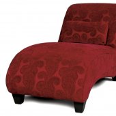 500-343 Chaise in Monaco Scarlet Fabric - Chelsea Home Furniture