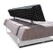 Beige Microfiber Modern Convertible Sofa Bed with Mobile Back