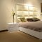 Ariel Bed w/High Leather Headboard by VIG