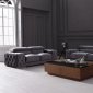 Trisha Sofa Set 3Pc 0766 in Grey Velour Fabric by VIG