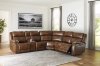 Trambley Power Motion Sectional Sofa U10200 in Walnut by Ashley