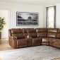 Trambley Power Motion Sectional Sofa U10200 in Walnut by Ashley