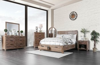 Wynton Bedroom CM7360 in Weathered Light Oak w/Options [FABS-CM7360-Wynton]