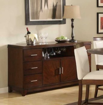 1410-55 Elmhurst Server in Brown Cherry by Homelegance [HEBU-1410-55 Elmhurst]