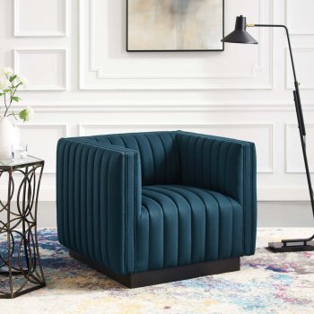 Conjure Accent Chair in Azure Velvet by Modway [MWAC-3927 Conjure Azure]