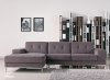 Forli Sectional Sofa in Grey Fabric 1071B by VIG w/Metal Legs