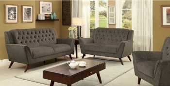 Leia II CM6135 Sofa in Gray Fabric w/Options [FAS-CM6135-Leia-II]