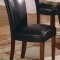 Dark Cherry Finish Dining Furniture W/Round Glass Top