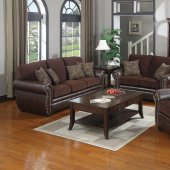 504041 Florence Sofa in Chocolate by Coaster w/Options