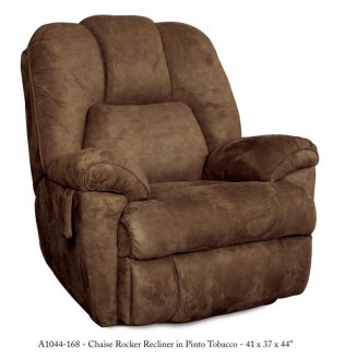 Tobacco Fabric Modern Parachute Pull Chaise Rocker Recliner