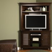 Amaretto Finish Stylish Corner Entertainment Unit