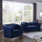 Arabella Sofa 617 in Navy Velvet Fabric by Meridian w/Options