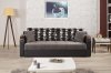 Divan Deluxe Signature Sofa Bed in Gray Fabric by Casamode