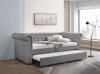 Justice Daybed 39405 in Smoke Gray Fabric by Acme w/Trundle