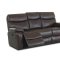 Berry Color Top Grain Leather Comfortable Reclining Living Room