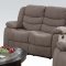 Jacinta Motion Sofa in Light Brown Velvet by Acme w/Options