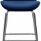 Paris Counter Stool 788 Set of 2 Navy Velvet Fabric by Meridian