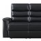 Dario Motion Sofa 601514 Black Leatherette by Coaster w/Options