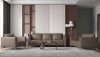 Malaga Sofa 55000 in Taupe Leather by MI Piace w/Options