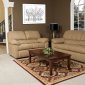 Sand Fabric Modern Sofa & Loveseat Set w/Options