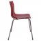 Ashville Set of 4 Dining Chairs AS20TR in Red by LeisureMod