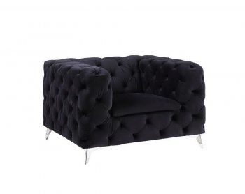 Phifina Chair 55922 in Black Velvet by Acme [AMAC-55922 Phifina]