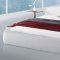 White Leatherette Elegant Modern Platform Bed