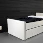 Duette Bed w/Trundle in White Leatherette by Casabianca